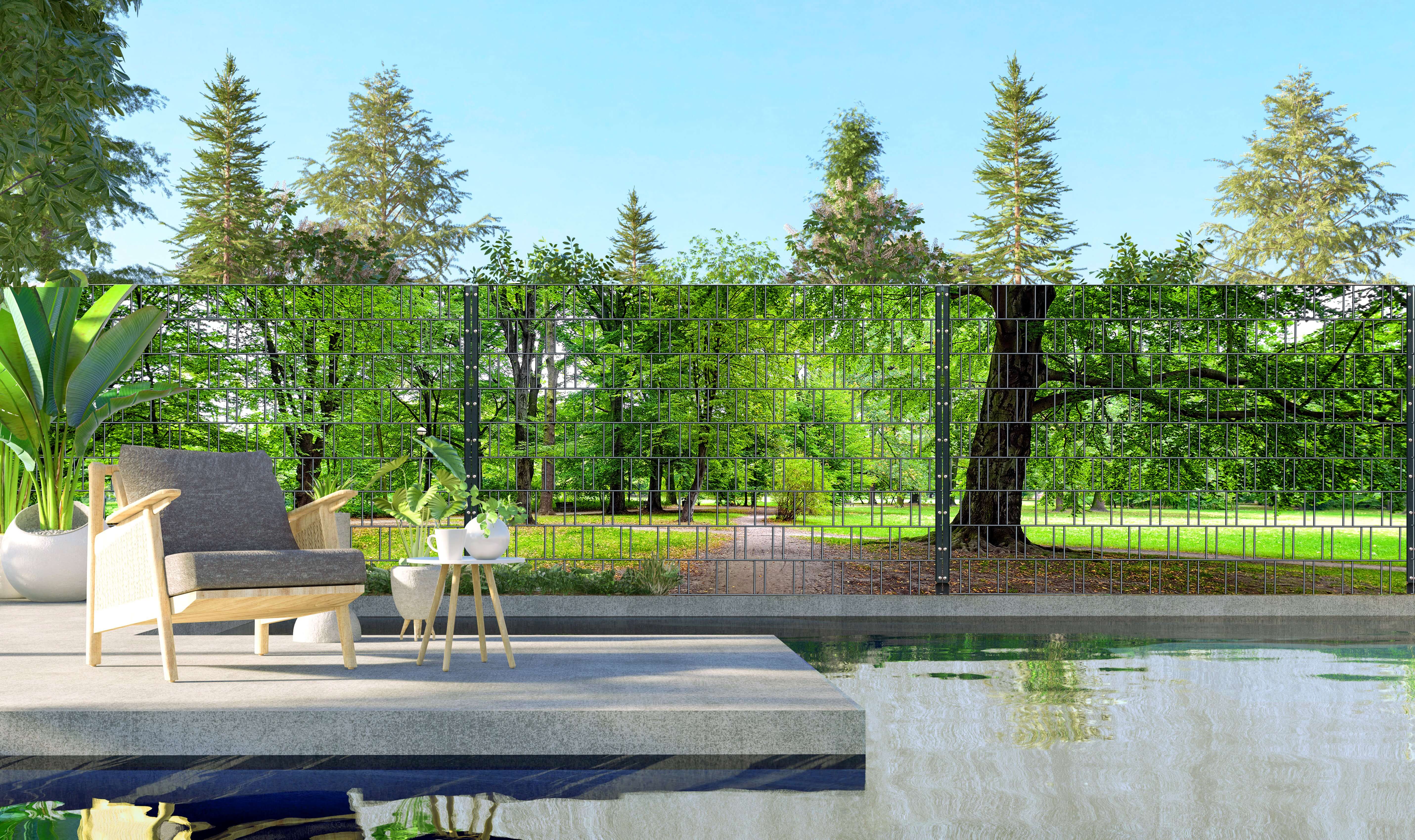 Park - Panorama XXL Bedruckte Schutzmatten für Zaun Natur, Landschaft, Hinterhof, Garten, Baum