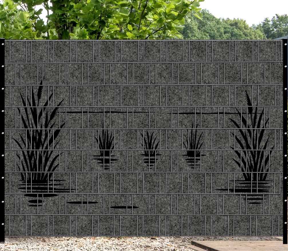 Florenz Huis aan het Meer riet design privacyscherm