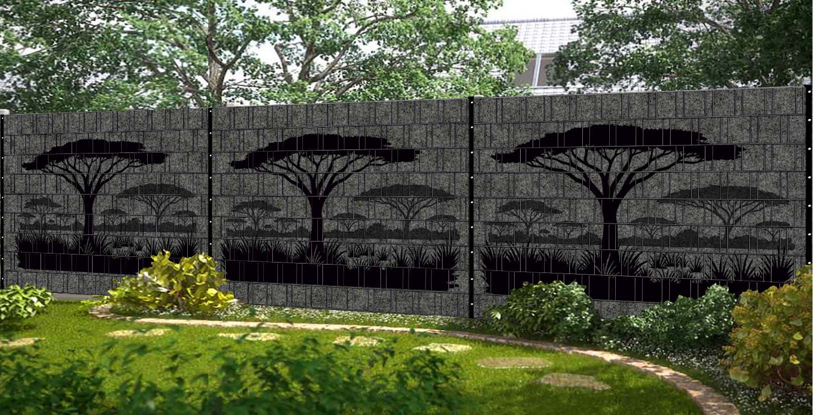 Hinterhof, Hof, Gebäude, Mauer, Zaun