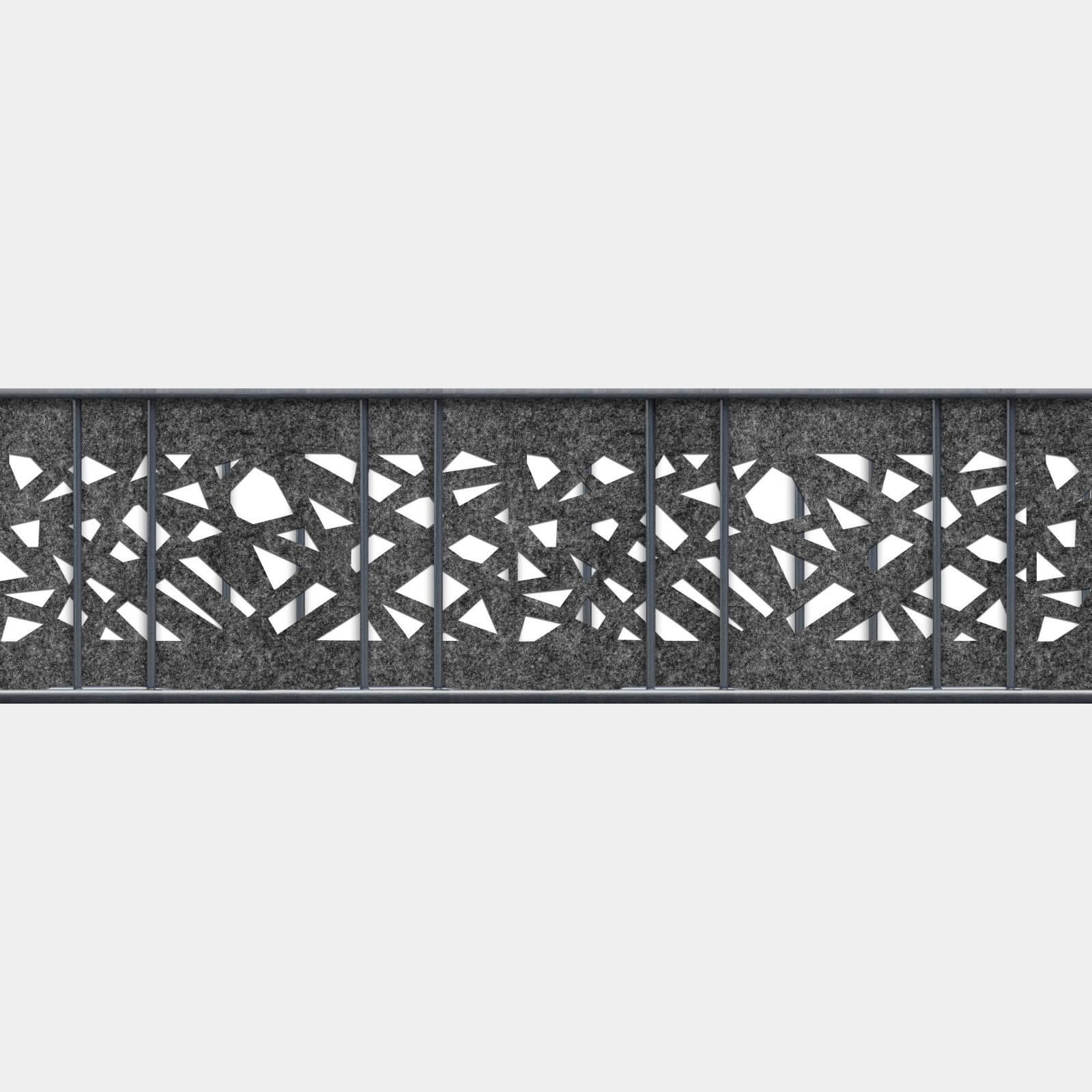 Florenz Graphic Einzelstreifen Laser - Sichtschutzfolie Zaun