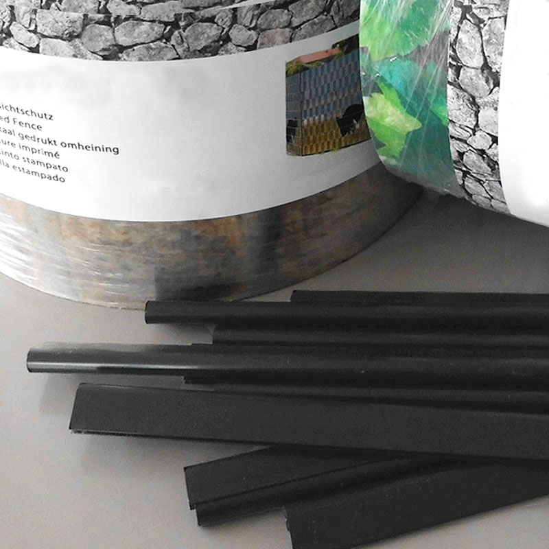 4260388390230_Klemmschiene_Bedruckter_Zaun_Sichtschutz_Streifen_x 25 Clips black