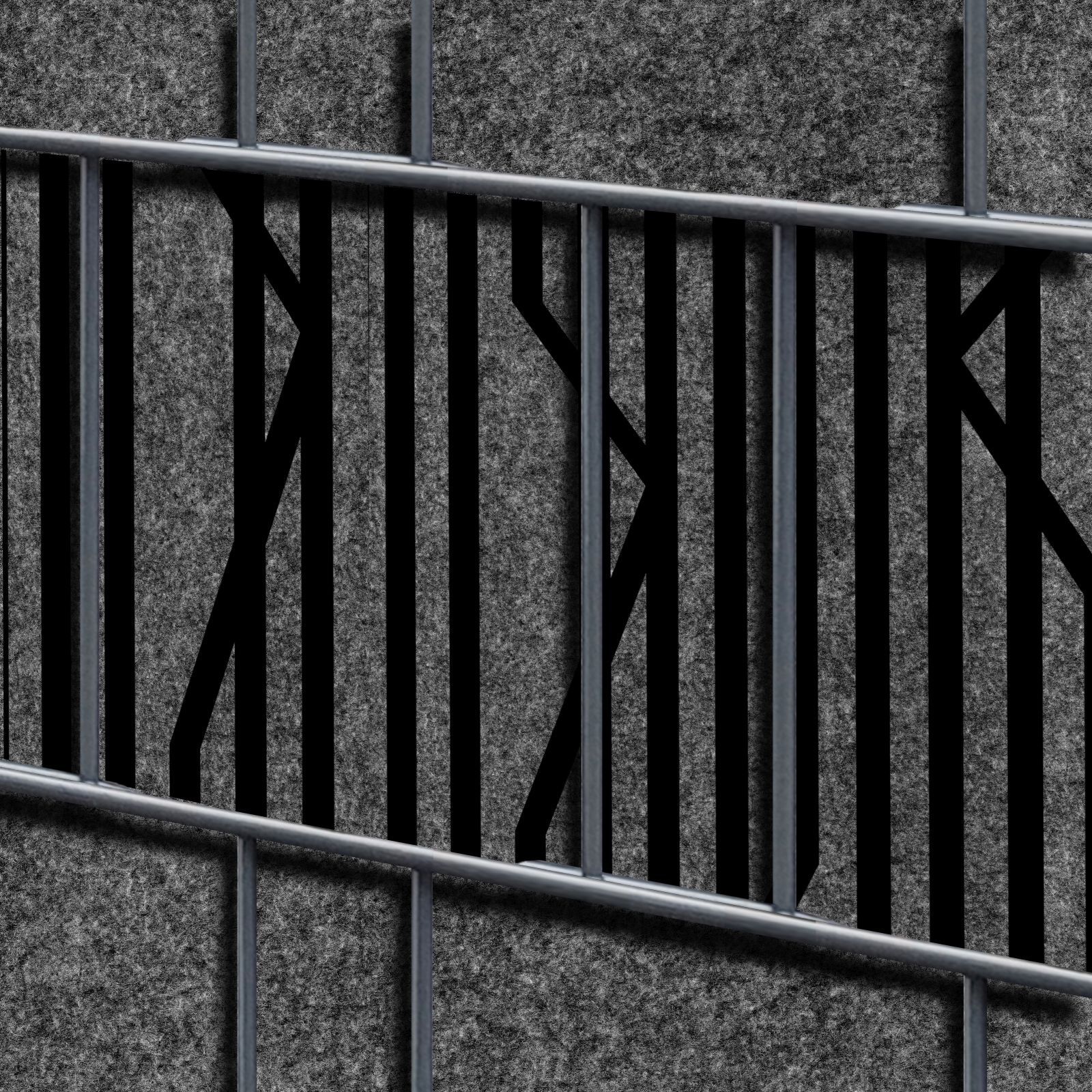 Lines-1-Streifen Florenz Lines Einzelstreifen - Dekor Design Vlies Sichtschutz für Zaun