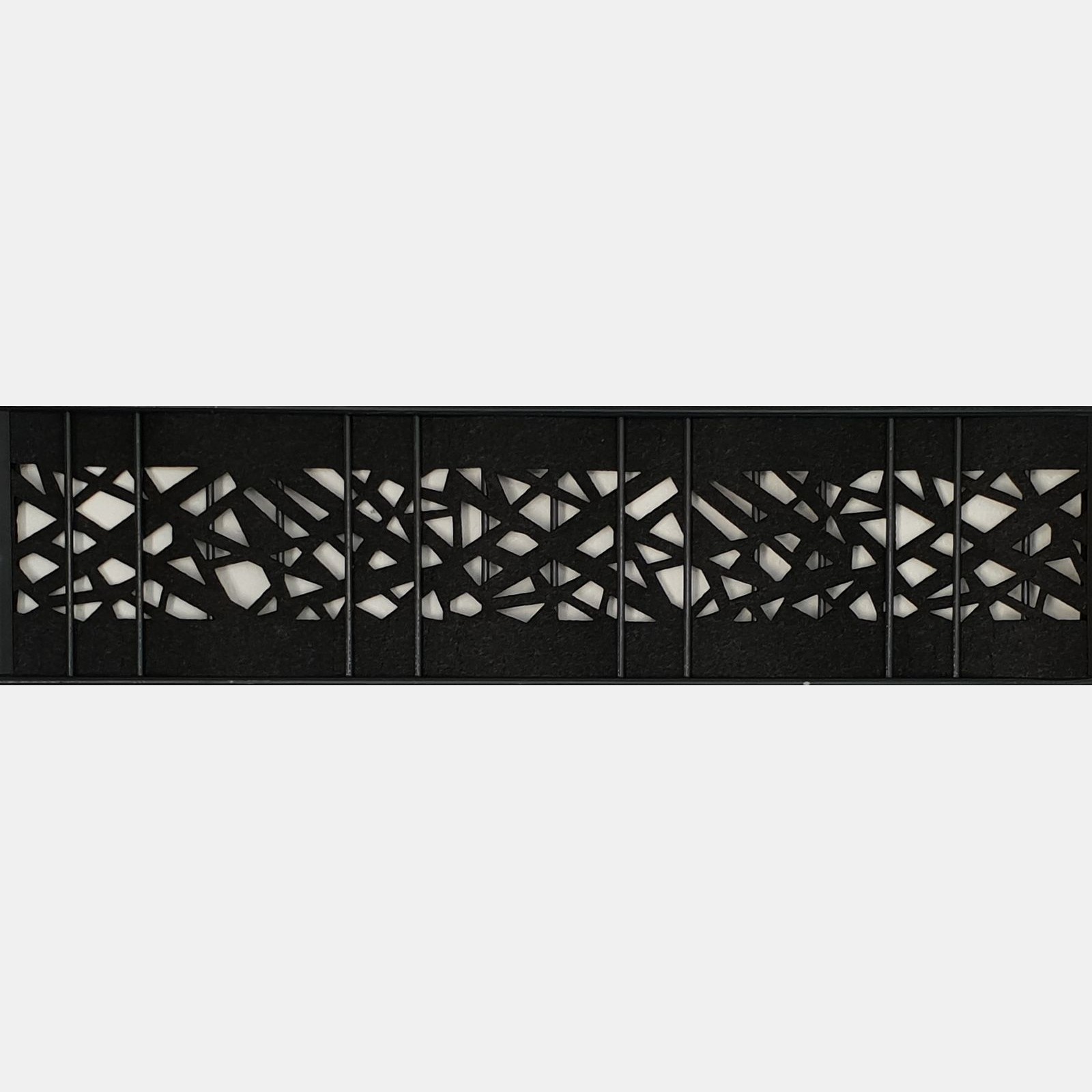 Milano Graphic Einzelstreifen Laser - Sichtschutzstreifen Doppelstabmattenzaun