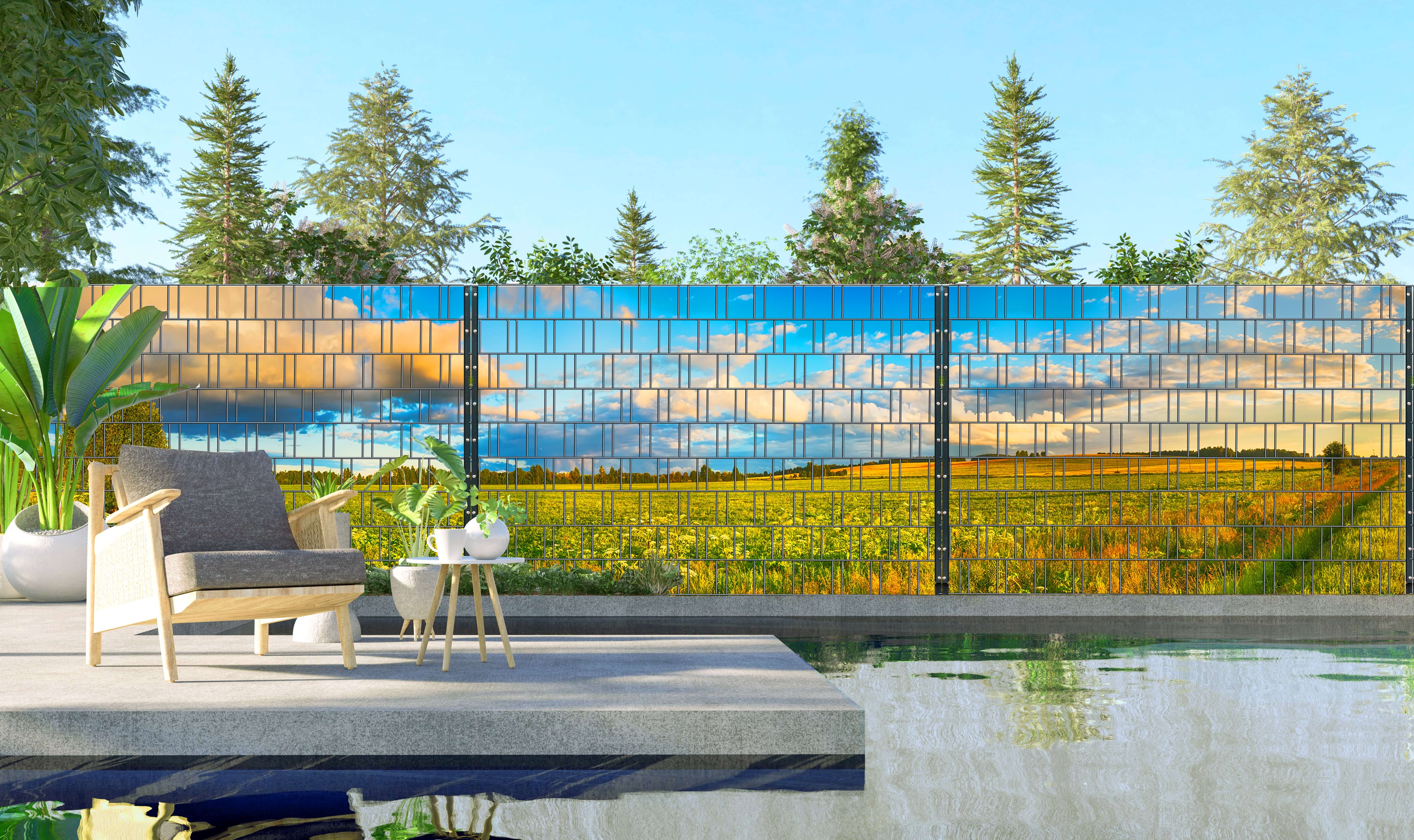 Hinterhof, Natur, Baum, Innenarchitektur, Malerei