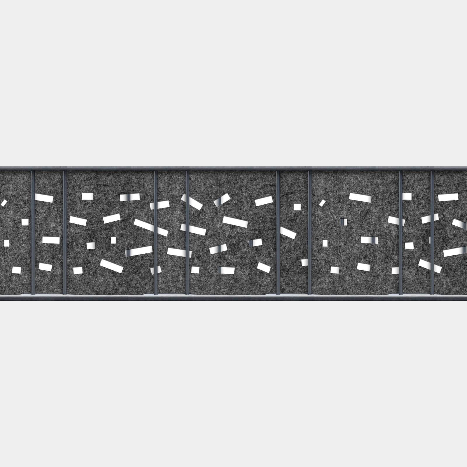 Florenz Criss Cross Einzelstreifen Laser - Zaunsichtschutz Garten