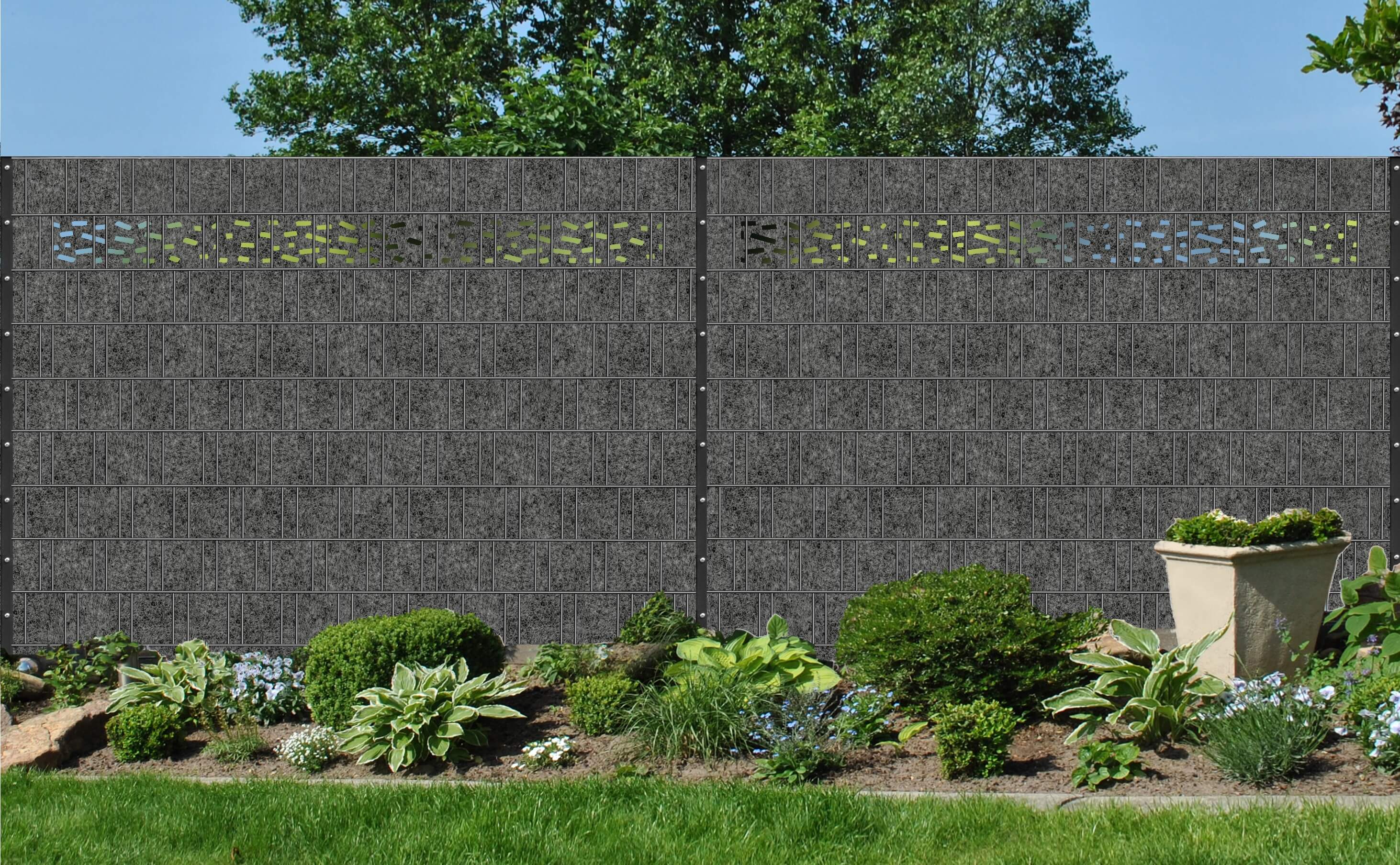 Hinterhof, Draußen, Hof, Mauer, Garten