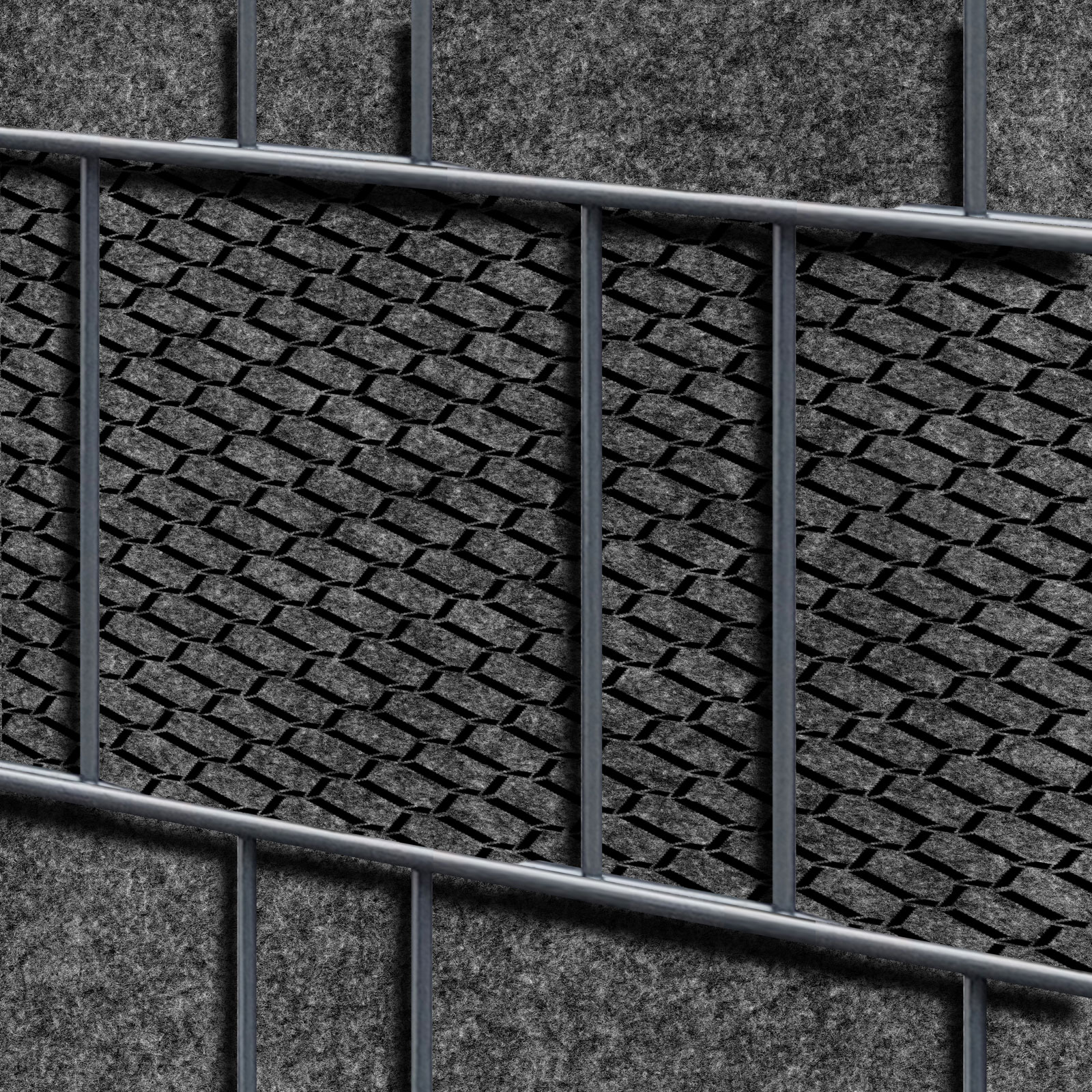 Brick-1-Streifen Florenz Brick Einzelstreifen - Dekor Design Vlies Sichtschutz für Zaun