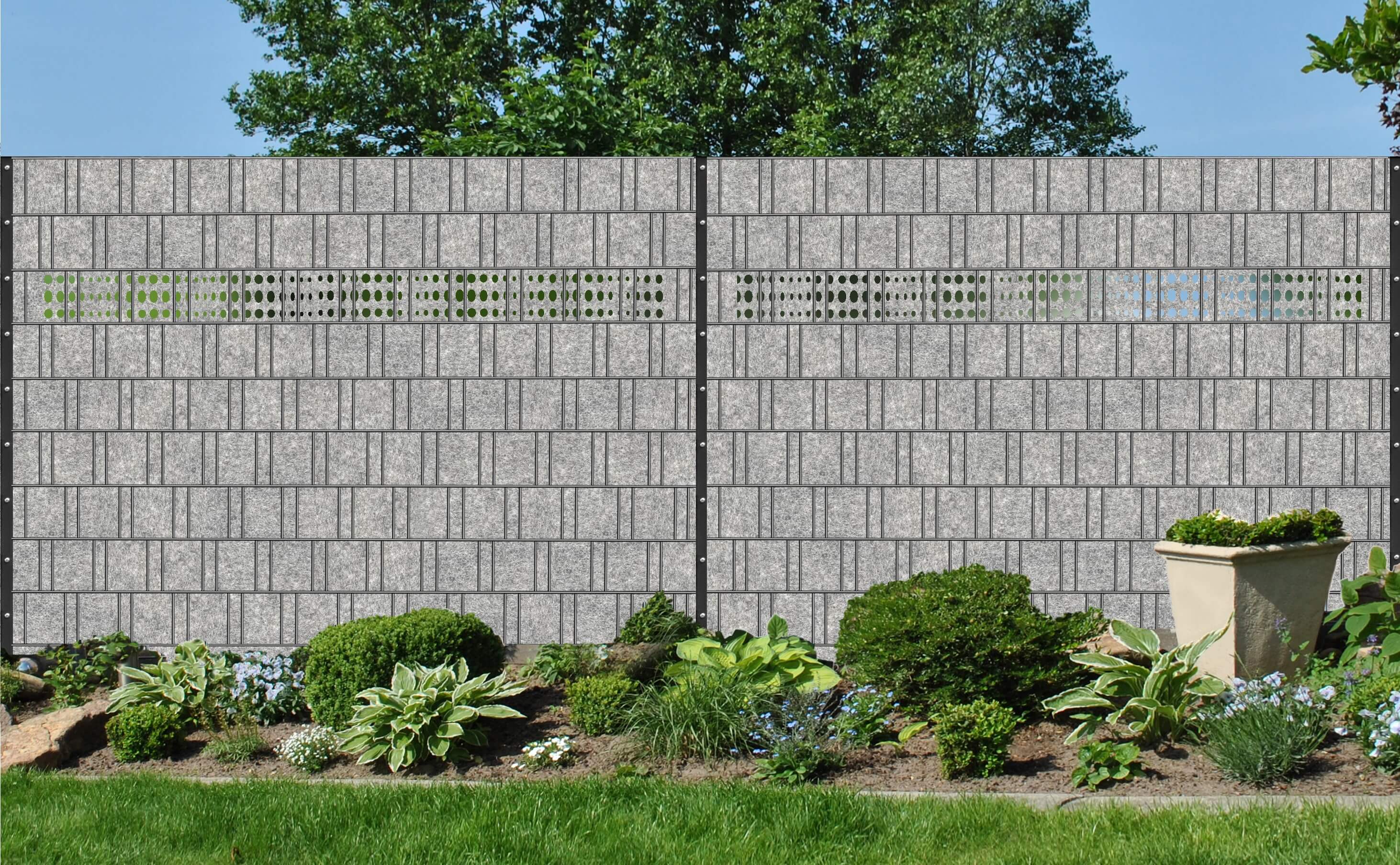 Hinterhof, Draußen, Hof, Mauer, Garten