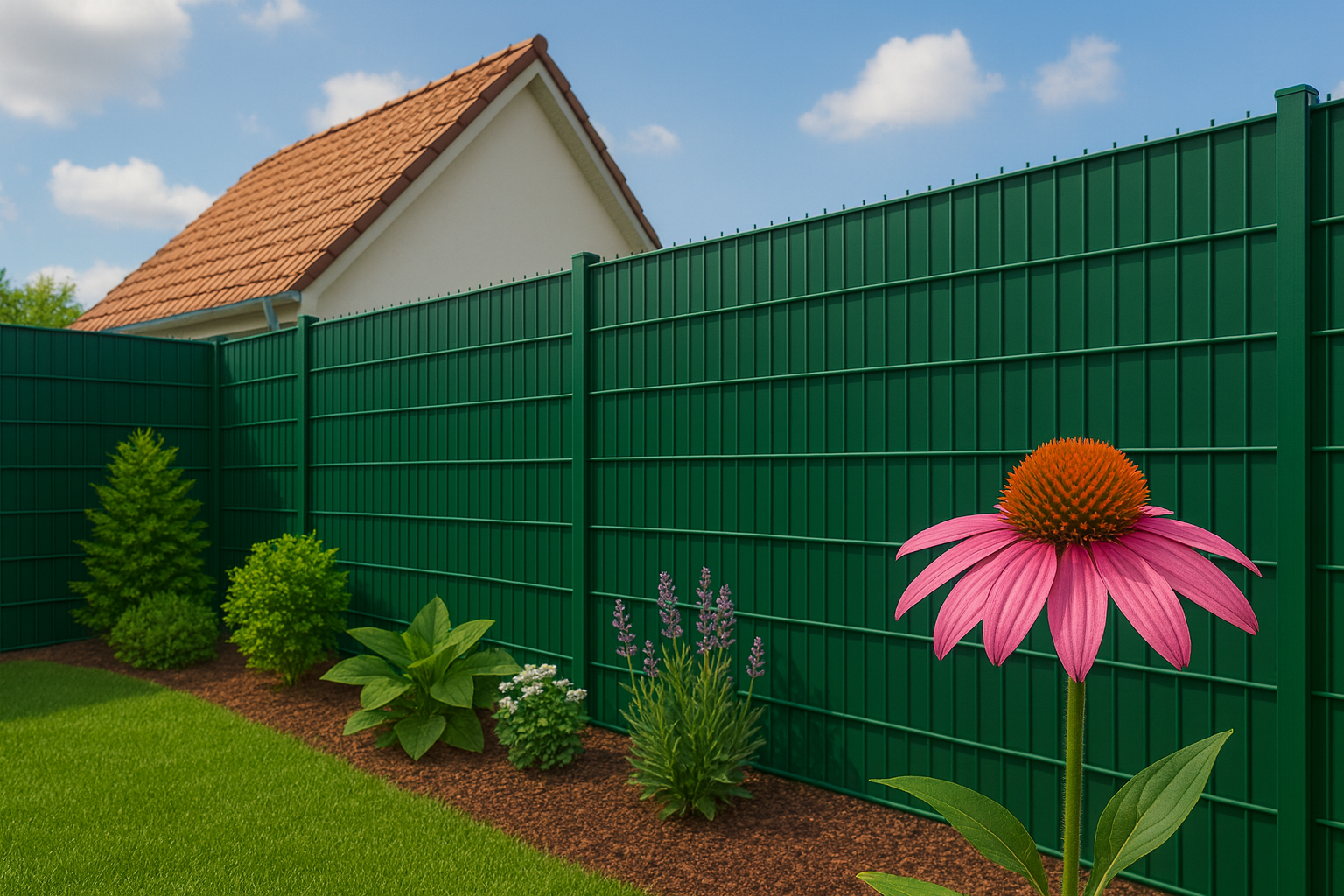 Hinterhof, Natur, Hof, Pflanze, Zaun