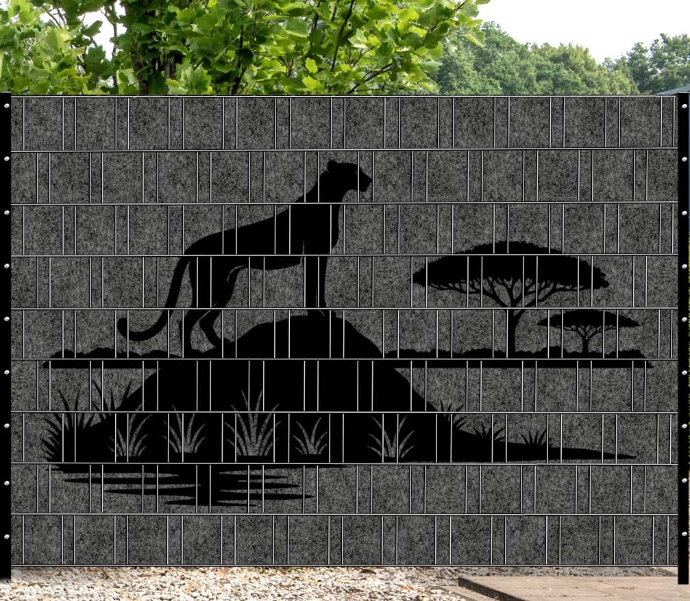 Luipaard design tuinscherm Florenz Afrika