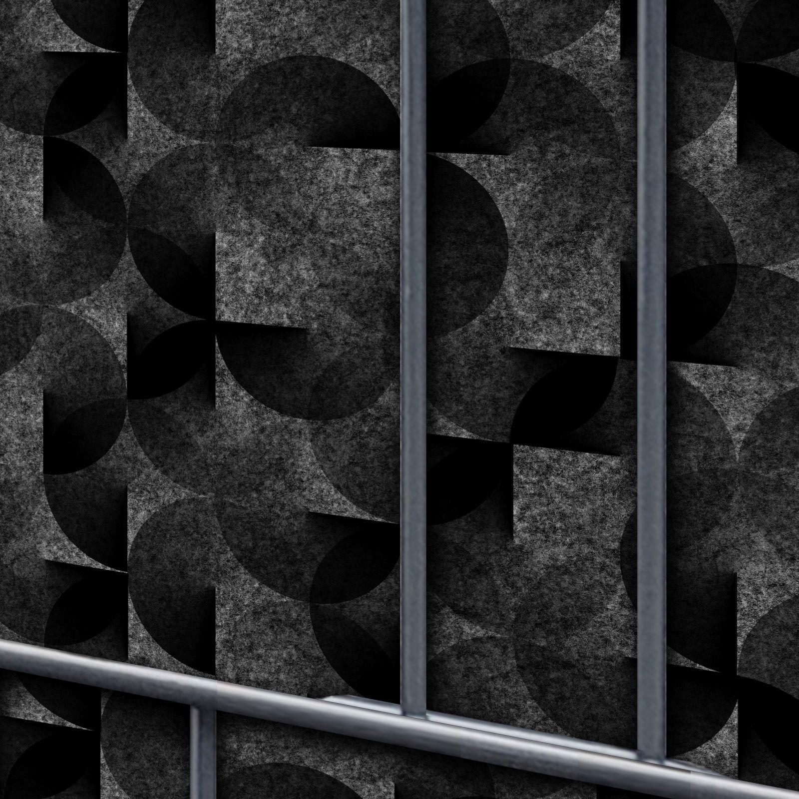 Flora-Gitter Florenz Flora Einzelstreifen - Dekor Design Vlies Sichtschutz für Zaun