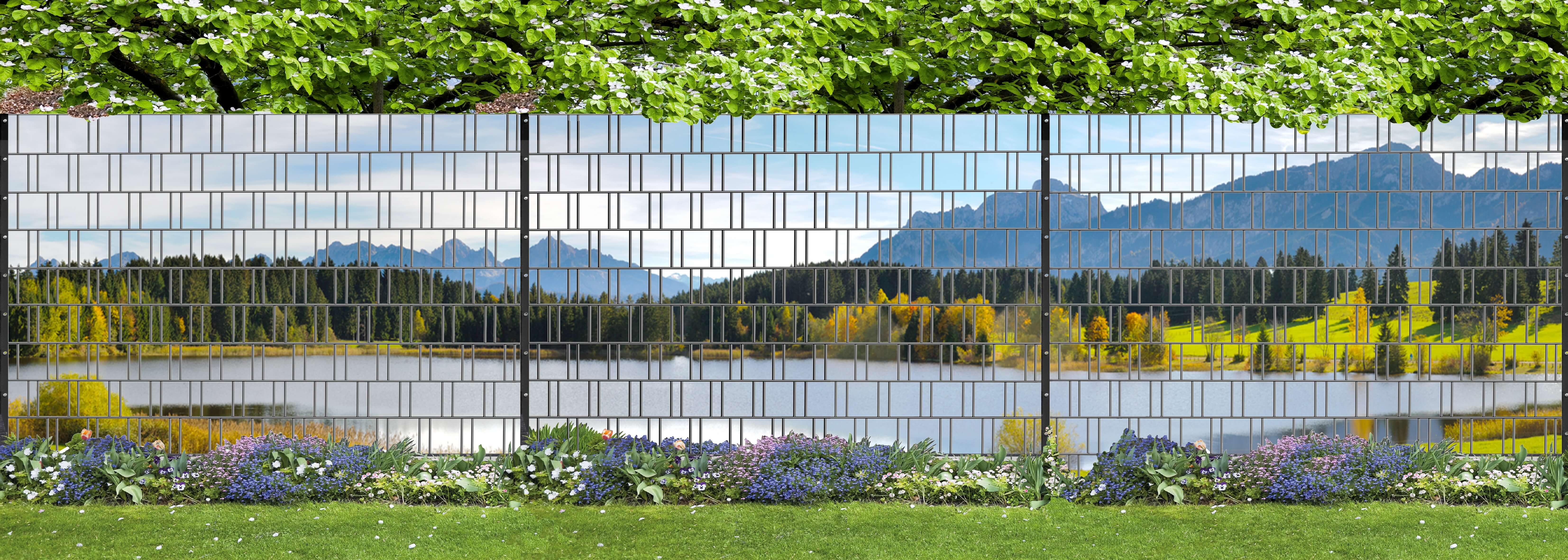 Bürogebäude, Gras, Garten, Vegetation, Zaun