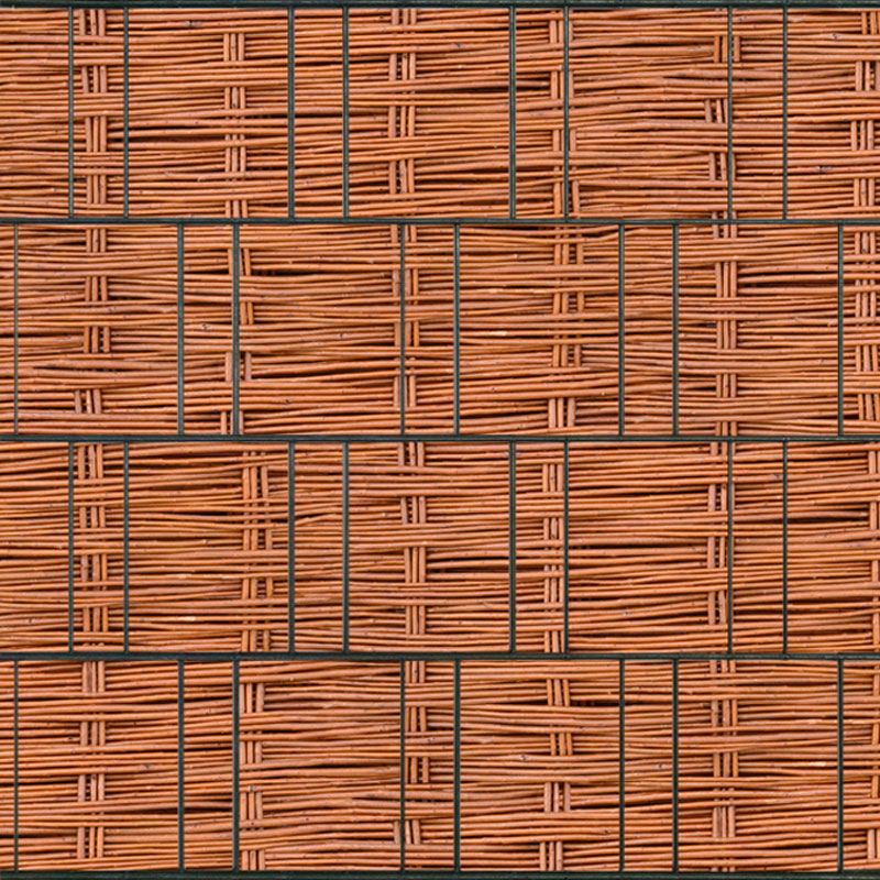 Weidengeflecht - Bedruckter Sichtschutz Doppelstabzaun