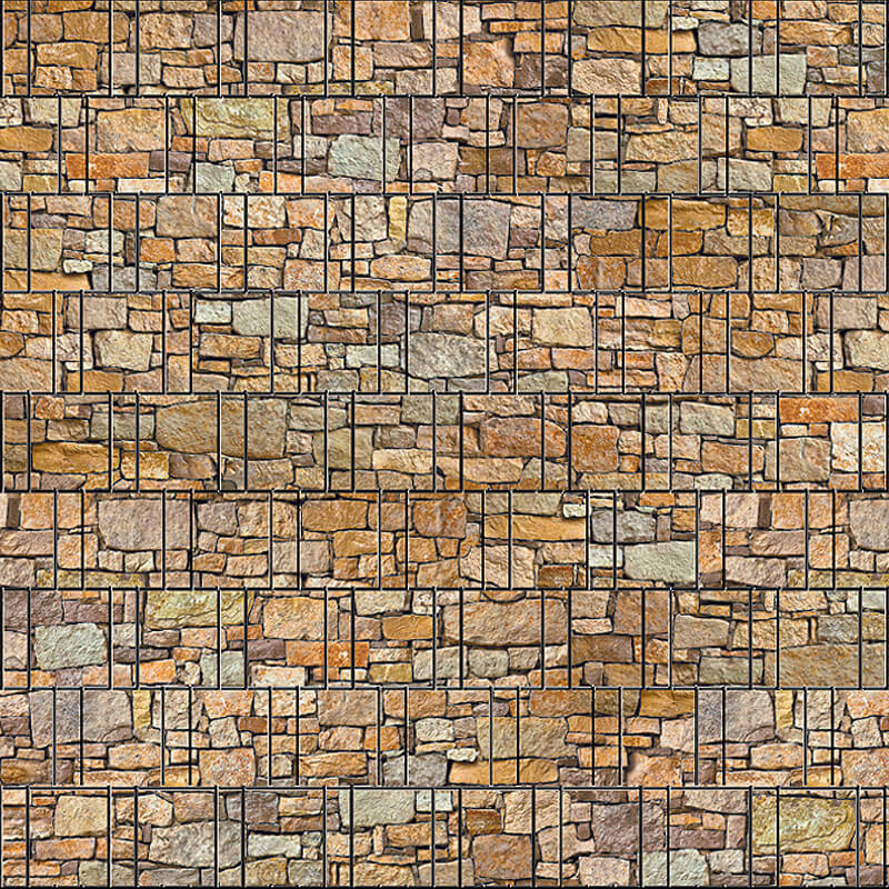 4260388391299_Stein_bunt_Bedruckter_Zaun_Sichtschutz_Streifen Stein bunt - Bedruckter Zaun Sichtschutz Streifen