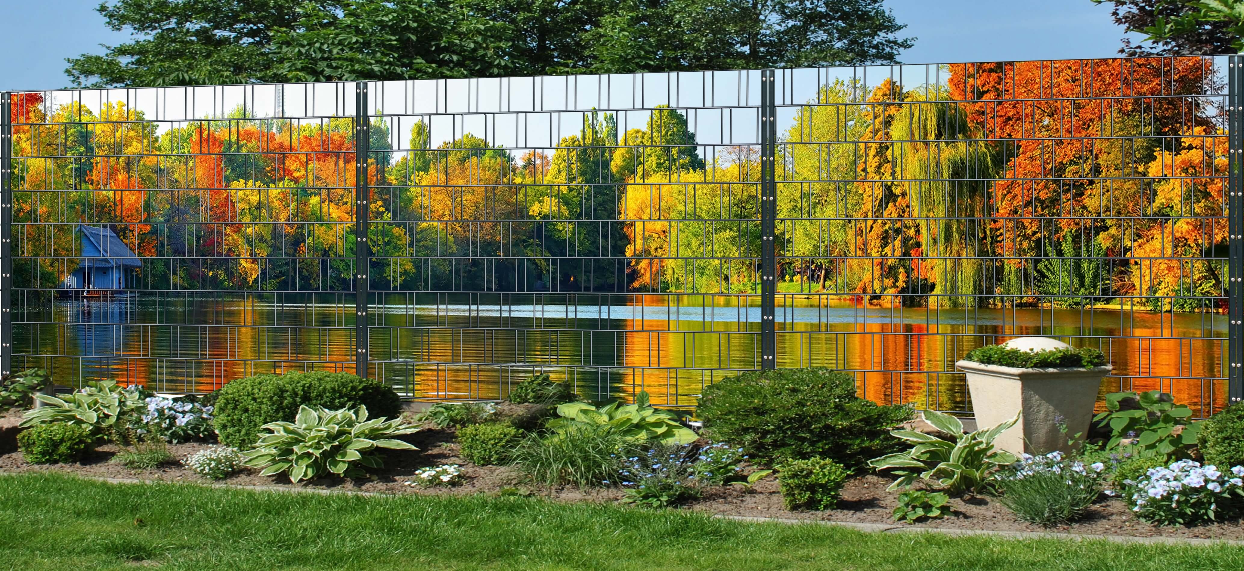 Hinterhof, Garten, Gras, Park, Teich