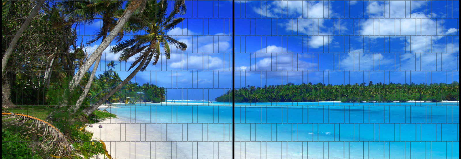 Ozean Klemmen Panorama XL bedruckte Sichtschutzstreifen für Zaun inkl 
