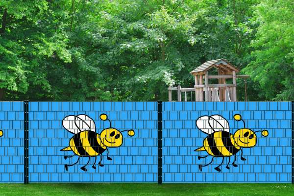 Biene - Bedruckte Sichtschutzstreifen für Zäune